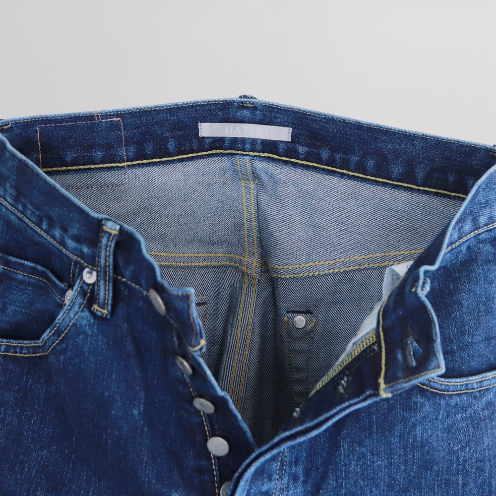HATSKI Loose Tapered Denim -Used-Blue HTK-22001-U | HATSKI