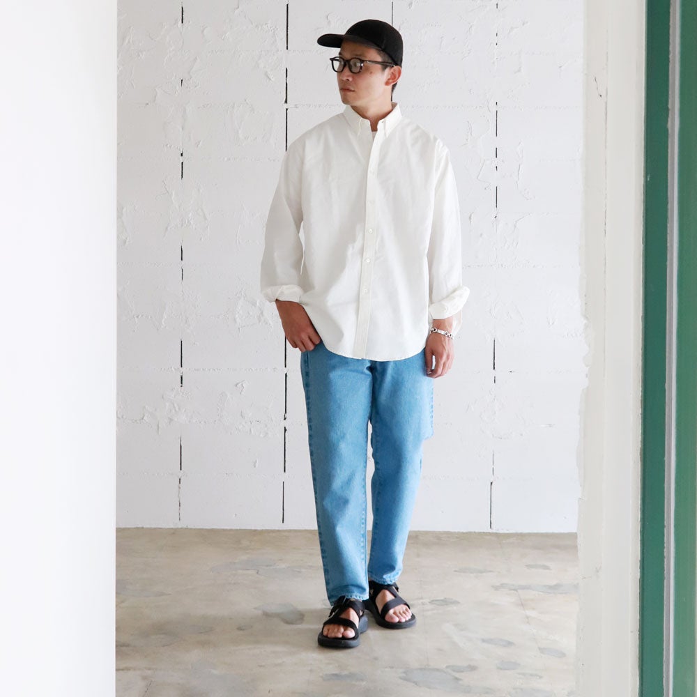 パンツ HATSKI loose tapered denim used HATSKI Loose Tapered Denim -Used-IceBlue HTK-22001-U ハツキ | HATSKI