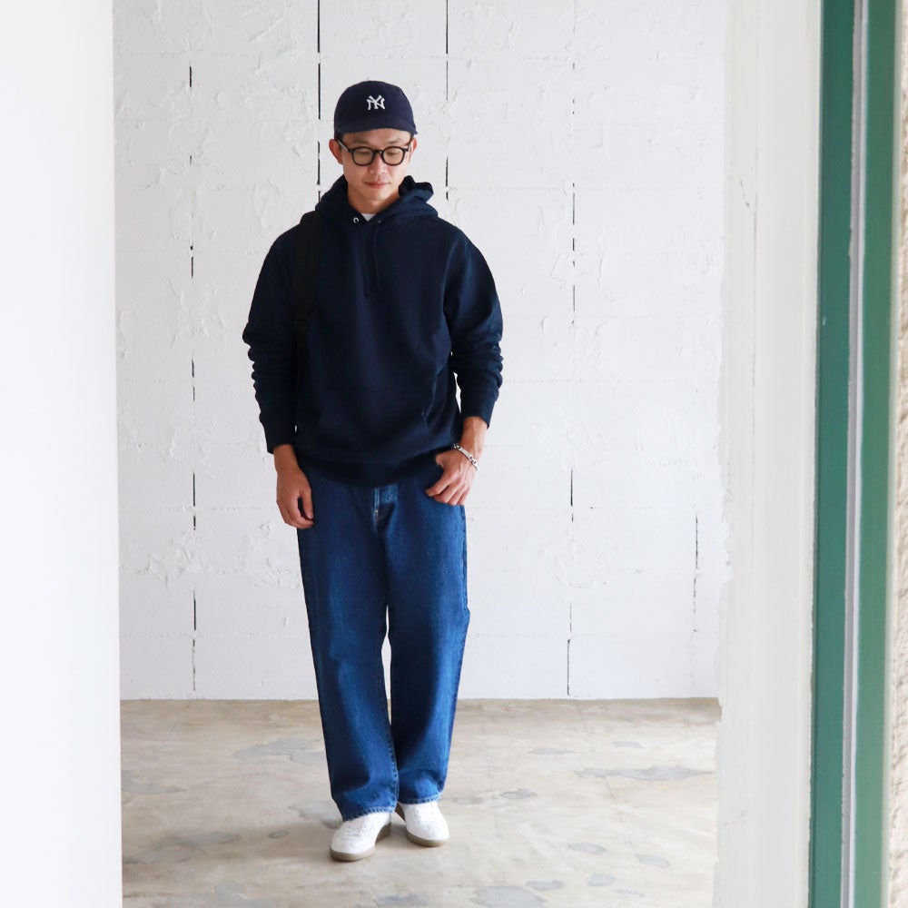 22FW HATSKI Wide Tapered Denim -Used-Blue HTK-22003-U ハツキ | HATSKI