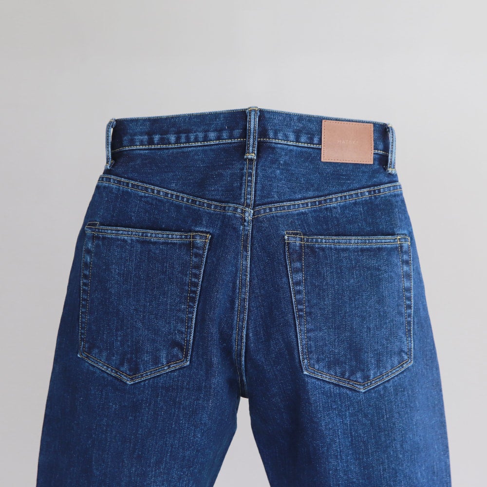 22FW HATSKI Wide Tapered Denim -Used-Blue HTK-22003-U ハツキ | HATSKI